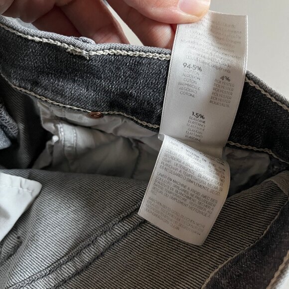 Mother The Insider Crop Step Chew Jeans - Women's Size 27 - Gray - Picture 9 of 10